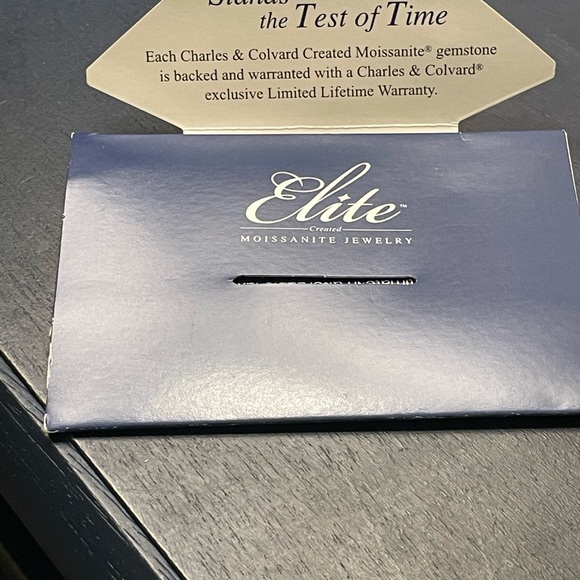 1 ctw. Charles & Covard Moissanite earrings - Picture 9 of 9